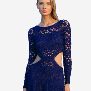 Midnight Allure Lace Gown
